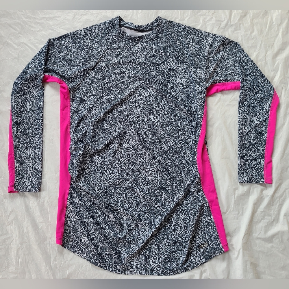 EQ Swimwear Cute Women's Rash Guard Swim Shirt- Size XL  EUC